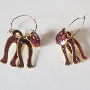 Vintage Kitty Earrings